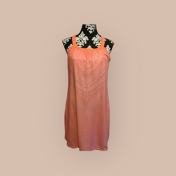Prana Cantine activewear‎ dress size medium coral color. - Picture 5 of 7